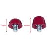 Amagogo 12x Soccer Replacement Spikes Screw in 7mm 10mm Professional Football Shoe Spikes Rugby for Indoor Outdoor Sports, Dark red view 2