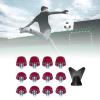 Amagogo 12x Soccer Replacement Spikes Screw in 7mm 10mm Professional Football Shoe Spikes Rugby for Indoor Outdoor Sports, Dark red view 4