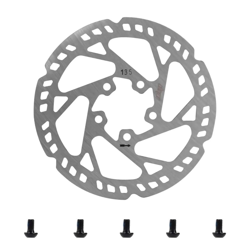UFDIPLMY 135mm Brake Disk Compatible With Xiaomi M365 Pro Pro 2 1S Mi3 Electric Scooter Modified Brake Stainless Steel Disc Pads Replacement Parts, WHITE