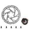 UFDIPLMY 135mm Brake Disk Compatible With Xiaomi M365 Pro Pro 2 1S Mi3 Electric Scooter Modified Brake Stainless Steel Disc Pads Replacement Parts, WHITE view 3