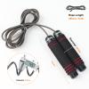GRIFEMA GA5004 Skipping Rope For Adults Kids Fitness, Speed Jumping Rope, Weighted Boxing Skipping Rope, Length Adjustable, Black/White view 2