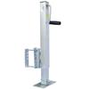 FRITHJILL Square Tube Trailer Jack - Heavy Duty 2,500 Lbs Fixed Mount with Drop Leg, 28.6" Lift, 2" Jack Tube view 1