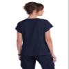 KOI Planet Meadow Women's 2-Pocket Eco-Friendly Scrub Top Navy XX-Small view 2