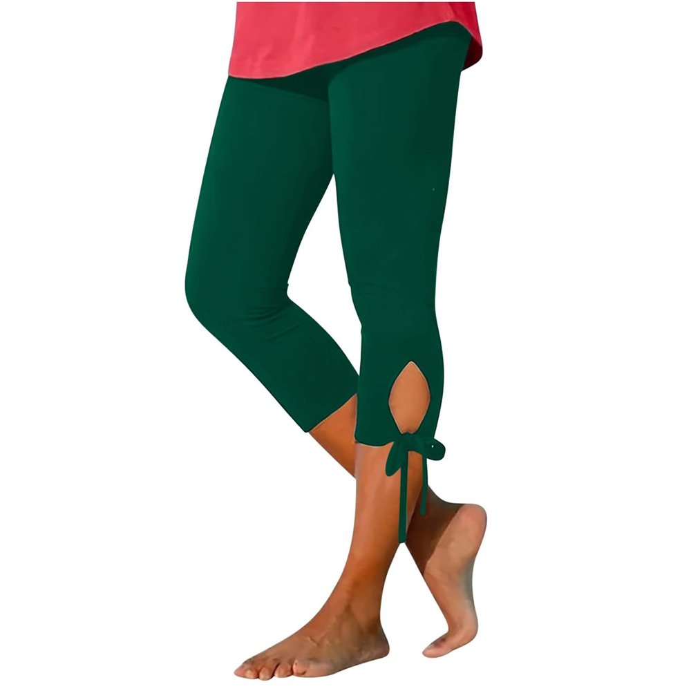 ZYXTIM Cotton Capri Leggings for Women High Waisted Capri Leggings for Women Tummy Control Workout Cropped Pants 3/4 Length Seamless Yoga Pants Gym Essentials