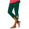 ZYXTIM Cotton Capri Leggings for Women High Waisted Capri Leggings for Women Tummy Control Workout Cropped Pants 3/4 Length Seamless Yoga Pants Gym Essentials view 1