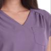 KOI Planet Kailani Women's 1-Pocket Eco-Friendly Scrub Top Dusty Grape Small view 3