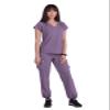KOI Planet Kailani Women's 1-Pocket Eco-Friendly Scrub Top Dusty Grape Small view 4