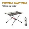 Naturehike Camping Foldable Table, Lightweight table With 2 Cup Holders,Portable Outdoor Table For Beach,Backyard, BBQ, Party, Picnic, Included Carrying Bag (Mixed-aluminum alloy (no cup holders)) view 3