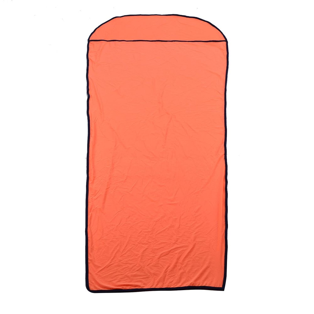 Gavigain Sleep Sack Adult, Travel Camping Sleeping Sack Ultralight Elastic Hotel Sheet Compact Sleep Bag Sack Compact Tanning Sleep Sack for Outdoor Camping Youth Hostels Picnic (Orange)