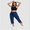 ISEEGZ Hiking Capris for Women with Pockets Lightweight Quick Dry Cargo Capri Travel Pants Women Casual Women's Capris view 3