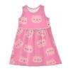 Aflyko Girls Dresses Pink Cartoon Pig Funny Summer Sleeveless Dress Casual Fit Toddler Playwear Infant Lovely Everyday Wear Themed Birthday Party Dress 3T view 1