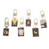6 Pcs Tarot Cards Keychains Stainless Steel Vintage Amulet Wiccan Keyring for Card Bags view 1