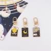 6 Pcs Tarot Cards Keychains Stainless Steel Vintage Amulet Wiccan Keyring for Card Bags view 3