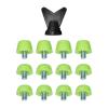 Menolana 12Pcs Track Shoes Spikes Rugby Shoes M5 Turf Anti Slip with Wrench Soccer Boot Cleats Football Boot Spikes for Training, Green view 1