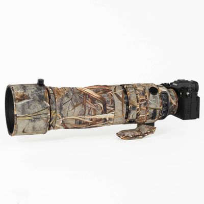CHASING BIRDS Lens Camouflage Waterproof Coat for Sigma 60-600mm F4.5-6.3 DG DN OS Sports Rainproof Lens Protective Cover Version IV (Reed Camouflage, with SEL1.4X and 2.0X TC)