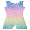Funnycokid Gymnastics Leotards for Girls Kids Outfits Sparkly Clothes Ballet Unitard One Piece, diamond rainbow, 4-5T view 1
