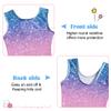 Funnycokid Gymnastics Leotards for Girls Kids Outfits Sparkly Clothes Ballet Unitard One Piece, diamond rainbow, 4-5T view 3