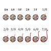 KUNSILANE Octopus Beak Fishing Circle Hooks - 100 Pack - 6 Size - Red view 2