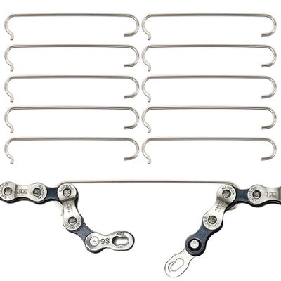 10PCS Bike Chain Hooks 304 Stainless Steel - PSLER Bicycle Chain Hook for Chain Repair Bicycle Chain Tool Bicycle Chain Accessories for Mountain Road Bicycle Bike