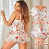 Avidlove Sexy Pajama Set for Women Pj Sets Woman Cami Lace Sleepwear Soft 2 Piece (Flower,S) view 4
