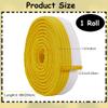 CREATCABIN Yellow White Jiu Jitsu Belt Polyester Martial Arts Belt Judo Jiu-Jitsu TKD Aikido Uniform Ranking Belt Long Soft Universal Fit Belts Taekwondo for Men Women Sports Training Equipment 9.2ft view 2