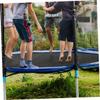 Trampoline MeshTrampoline Replacement Jumping Mat Water-Resistant UV Resistant High Elastic Garden Trampoline Jumping Mat,54inch-44buckle,Black view 2