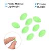 PATIKIL 10x7mm Glow Fishing Beads, 100Pcs Plastic Oval Rubber Luminous Fishing Bait Eggs Rig Bead Tackle Lures Accessories with Storage Box, Green view 4