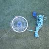 Fishing Accessories- Casting Net Hand Throwing Net Easy Throwing Aluminum Ring Fishing Net Foldable Frisbee Hand Throwing Net Large Fishing Net ,Fishing Landing Net,Easy Catch & Release ( Color : 300 view 2