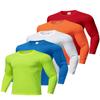 5 Pack Men's Long Sleeve Shirts Sun Protection Shirts Lightweight UPF 50+ Rash Guard for Running Workout Fishing