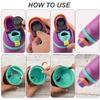 4pcs Bottle Seal Ring & Replacement Rubber Stopper for Owala FreeSip 16oz 19oz 24oz 32oz 40oz, Silicone O Ring Water Bottle Top Lid Parts, Cap Mouth Plug Gasket Accessories, BPA-Free (Black) view 3