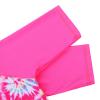 TFJH E 1PCS Girls Bathing Suits Rashguard Swiimsuits UV 50+ Kids Swimming Costume 5-6t HotPink Tie Dye Short 6A view 3