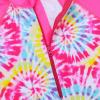 TFJH E 1PCS Girls Bathing Suits Rashguard Swiimsuits UV 50+ Kids Swimming Costume 5-6t HotPink Tie Dye Short 6A view 4