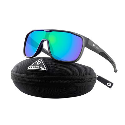 EYEGLAD MARS One-Piece Lifestyle Outdoor Polarized sunglasses UV400 Anti-Seawater Women Men Adult Teenager Running Fishing Hiking Sports (Foggy Grey)