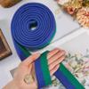CREATCABIN Green Blue Karate Belt Polyester Martial Arts Belt Judo Jiu-Jitsu TKD Aikido Uniform Ranking Belt Long Soft Universal Fit Belts Taekwondo for Men Women Sports Training Equipment 9.2ft view 3