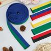 CREATCABIN Green Blue Karate Belt Polyester Martial Arts Belt Judo Jiu-Jitsu TKD Aikido Uniform Ranking Belt Long Soft Universal Fit Belts Taekwondo for Men Women Sports Training Equipment 9.2ft view 4