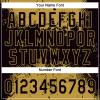 Custom Paint Splatter Softball Jersey with Front and Back Name Number, Personalized Stitched Black Gold Pullover for Adults and Teens,Design Your Own Baseball Practice Team Tee Shirts Sports Uniforms view 4