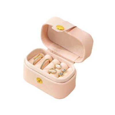 CTBAOKFG Trinket box, mini ring box, portable earrings, ring storage box, jewelry box