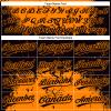 Custom Stitched Softball & Baseball Jerseys Short Sleeve, 2-Button Styles, Personalized for Men Women Youth Kids Novelty Tee Shirts Sports Team Uniforms, Black Orange Paint Splatter Pattern Pullover view 3