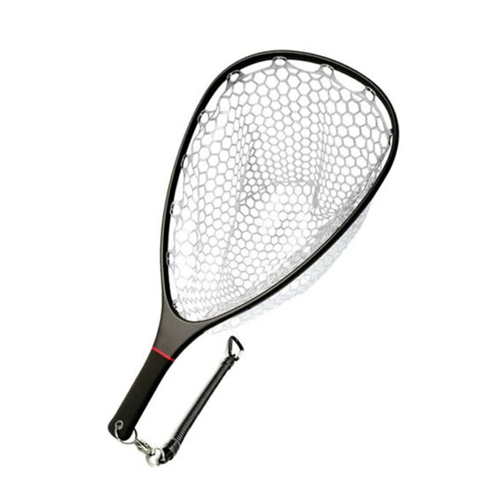 LICONG-2019 Fishing Accessories- Floating Carbon Fiber Landing Net Clear Rubber Ghost Net Catch Release,Fishing Landing Net,Easy Catch & Release (Color : C)