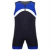 YEAHDOR Men's One Piece Sleeveless Surfing Swimsuit Front Zip Shorty Wetsuit Bodysuit Sun Protection Swimwear Blue X-Large view 3
