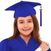 NineFit Basics 2024 Preschool Grad Caps Kindergarten Graduation Cap Child Size Grad Hats with Metal 2024 Tassel for (Blue, One Size) view 2