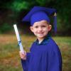 NineFit Basics 2024 Preschool Grad Caps Kindergarten Graduation Cap Child Size Grad Hats with Metal 2024 Tassel for (Blue, One Size) view 3