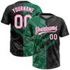 Black and Kelly Green Softball Personalized Stitched Practice Jerseys for Adults and Teens, Custom Team Make Your Own Number Sports Team Uniforms, for Schools, Colleges, Universities and Companies view 1