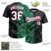 Black and Kelly Green Softball Personalized Stitched Practice Jerseys for Adults and Teens, Custom Team Make Your Own Number Sports Team Uniforms, for Schools, Colleges, Universities and Companies view 2