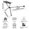Camping Chair Foot Rest, Portable Camp Chair, Camping Footrest, Hammock Camping Chair Footrest, Folding Attachable Footrest Leg Rest Outdoor Folding Chair for Outdoor Gardening Fishing Beach (Grey) view 3