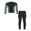 iiniim Girls Long Sleeve Rash Guard Swimsuit UPF 50+ Sunsuit Kids Rash Tops Shirts with Swim Legging Pants Black 16 Years view 2