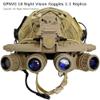 GPNVG 18 Dummy Model Night Vision Goggles - Non-Functional Four-Tube Binocular Prop with NVG Mount for Tactical Helmet and Cosplay (Tan) view 4
