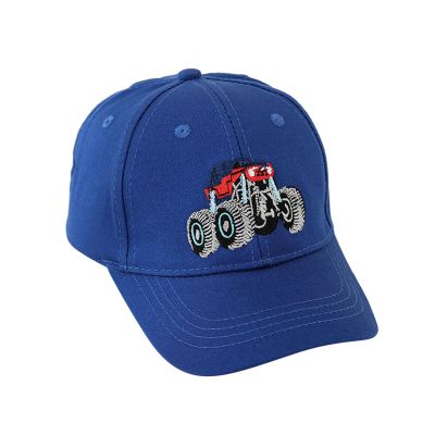 HELLORSO Toddler Baseball Cap Cute Embroidery Excavator Children's Baseball Cap Breathable Cotton Washed Vintage Gift for Age 2-8 Travel Hat