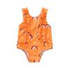 Infant Rainbow Wear Printed Summer Girls Baby Beach Bathing Swimwear Ruffles Sleeveless Swimsuit (Yellow, 0-6 Months) view 1