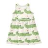 Aflyko Girls Dresses Cartoon Alligator Heart Summer Sleeveless Dress Casual Fit Toddler Playwear Infant Lovely Everyday Wear Themed Birthday Party Dress 3T view 1